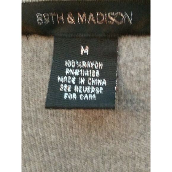 89TH & MADISON WOMEN'S GRAY CARDIGAN SWEATER SIZE MEDIUM - Picture 2 of 7